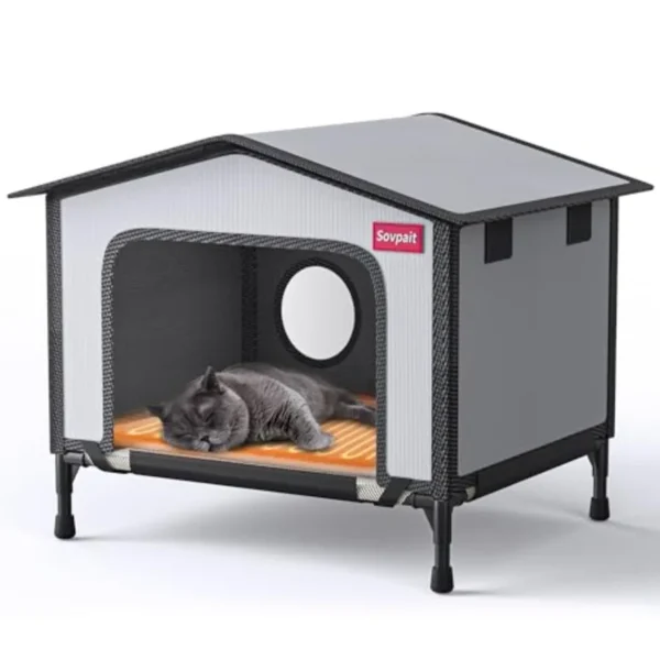 Outdoor Waterproof Heated Cat House