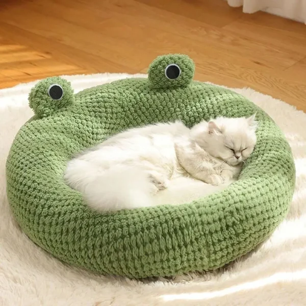 Breathable Plush "Frog" Cat or Small Dog Bed