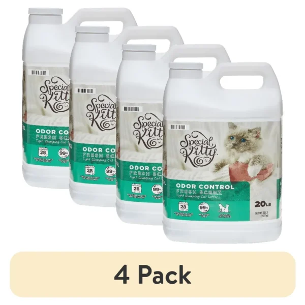 4-Pack Clumping Cat Litter Fresh Scent