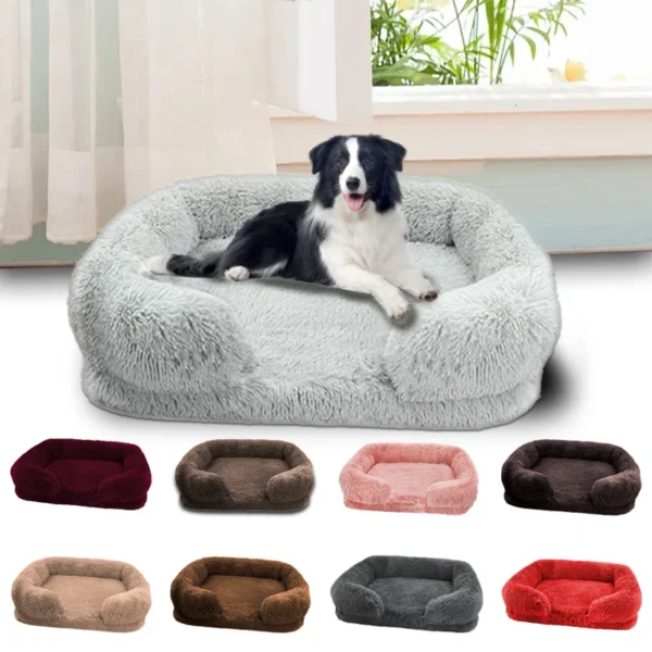 Thick orthopedic "egg sponge" dog bed for large dogs